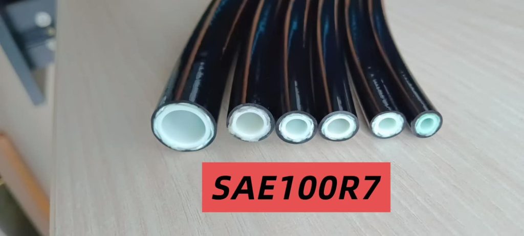 Manguera de Resina de Alta Presión Trenzada de Fibra Letone SAE 100R7